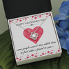Happy Valentine's Day,14K white Love Knot Necklace
