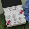 The Very Best Gift for Your Flower Girls on Your Wedding Day-14k white  Love Knot Necklace