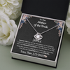 To The Mother Of The Bride, 14K white Love Knot Necklace