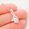 To My Husband's Mom, 14K white ALLURING BEAUTY Necklace