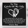 "o The Catch of My Life - Love Of My Life, 14k White ALLURING BEAUTY Necklace