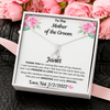 To The Mother Of The Groom, 14K white ALLURING BEAUTY necklace