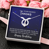 To My Favorite Taurus, 14K white ALLURING BEAUTY necklace