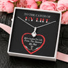 To The Catch of My Life - Hooded on Your Heart,14k White Alluring Beauty  Necklace