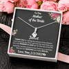 To The Mother Of The Bride, 14K white ALLURING BEAUTY necklace