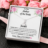 To The Mother Of The bride, 14K white ALLURING BEAUTY necklace