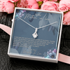 To My Mother in law, 14K white ALLURING BEAUTY necklace