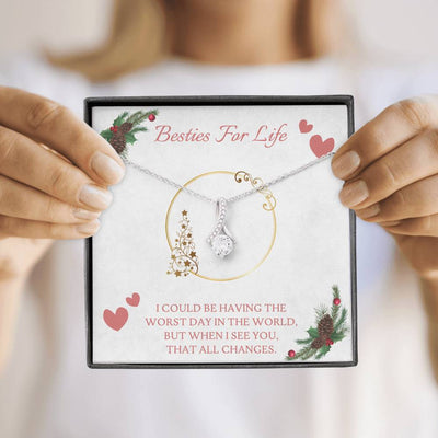 Besties For Life, 14K white ALLURING BEAUTY Necklace