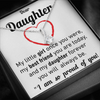 Dear Daughter, 14k White Alluring Beauty Necklace
