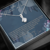 To My Mother in law, 14K white ALLURING BEAUTY necklace