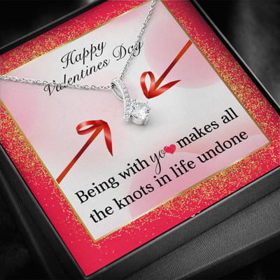 Happy Valentines Day, 14K white ALLURING BEAUTY necklace