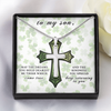 Artisan crafted cross necklace St. Patrick