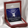 To My Favorite Gemini, 14K white ALLURING BEAUTY necklace