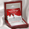 To My Smokin' Hot Wife, 14k White Alluring Beauty Necklace Gift