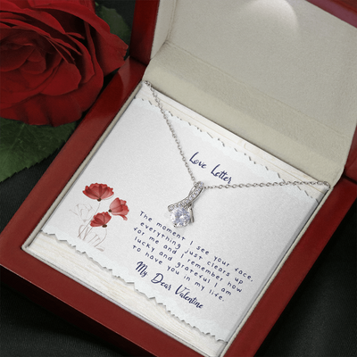 Love Letters, 14K white ALLURING BEAUTY necklace