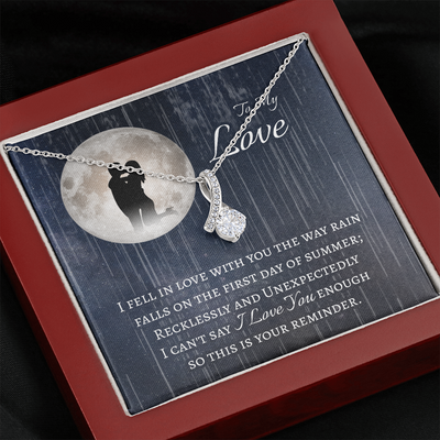 To My Love, 14K white ALLURING BEAUTY necklace