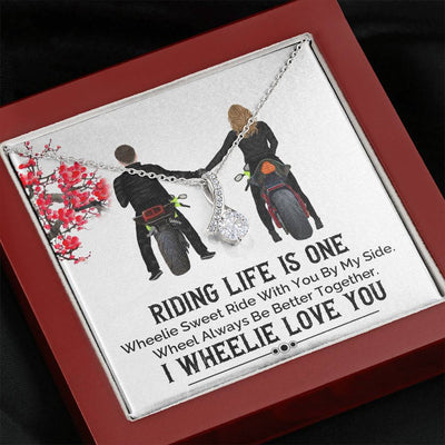 Riding Life, 14K White Alluring Beauty Necklace