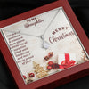 To My Daughter Merry Christmas,14k White Alluring Beauty Necklace