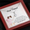 To My  Best Friend, 14K White  ALLURING BEAUTY necklace