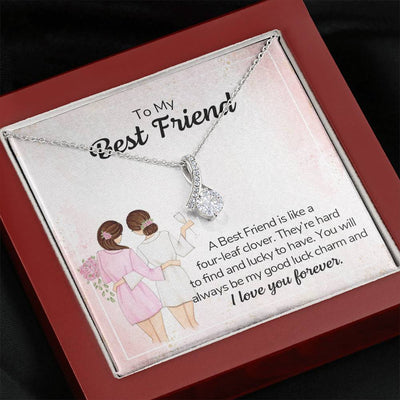 To My  Best Friend, 14K White  ALLURING BEAUTY necklace