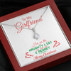 To My Girlfriend, 14K white ALLURING BEAUTY Necklace