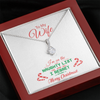 To My Wife, 14k White ALLURING BEAUTY necklace