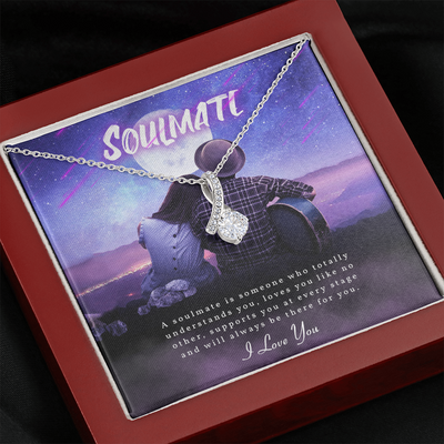 Soulmate, 14K white ALLURING BEAUTY necklace