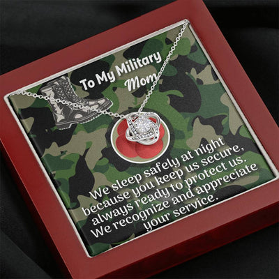 "To My Military Mom" Love Knot-36