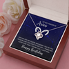 To My Favorite Aries, 14K white  Love Knot Necklace
