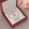 To My Love , 14K white Love Knot Necklace