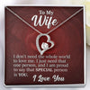 To My Wife, 14K white Forever Love Necklace