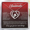 To My Beautiful Soulmate, 14K white Forever Love Necklace